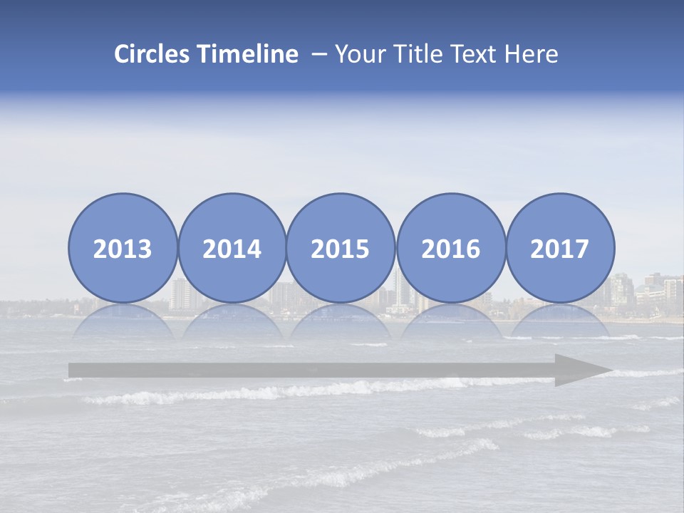 A Large Body Of Water With A City In The Background PowerPoint Template