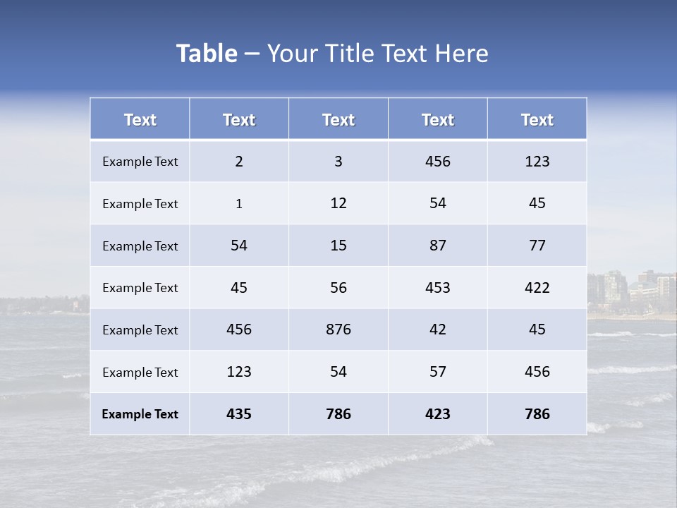 A Large Body Of Water With A City In The Background PowerPoint Template