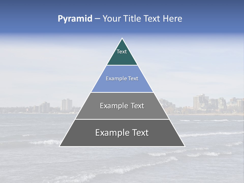 A Large Body Of Water With A City In The Background PowerPoint Template