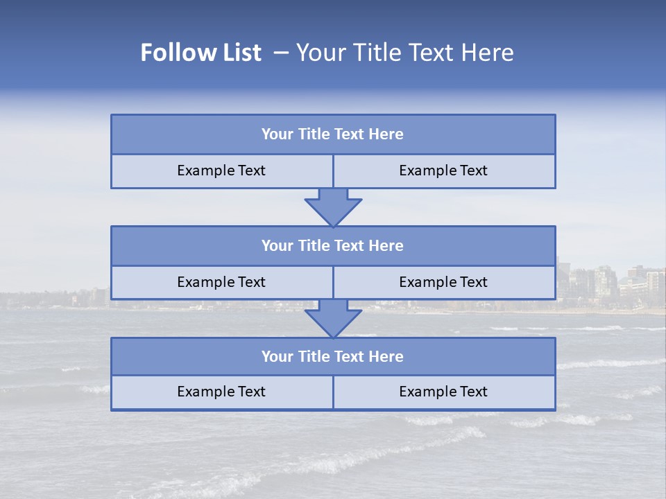 A Large Body Of Water With A City In The Background PowerPoint Template