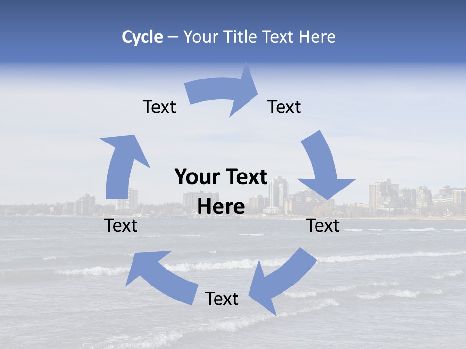 A Large Body Of Water With A City In The Background PowerPoint Template