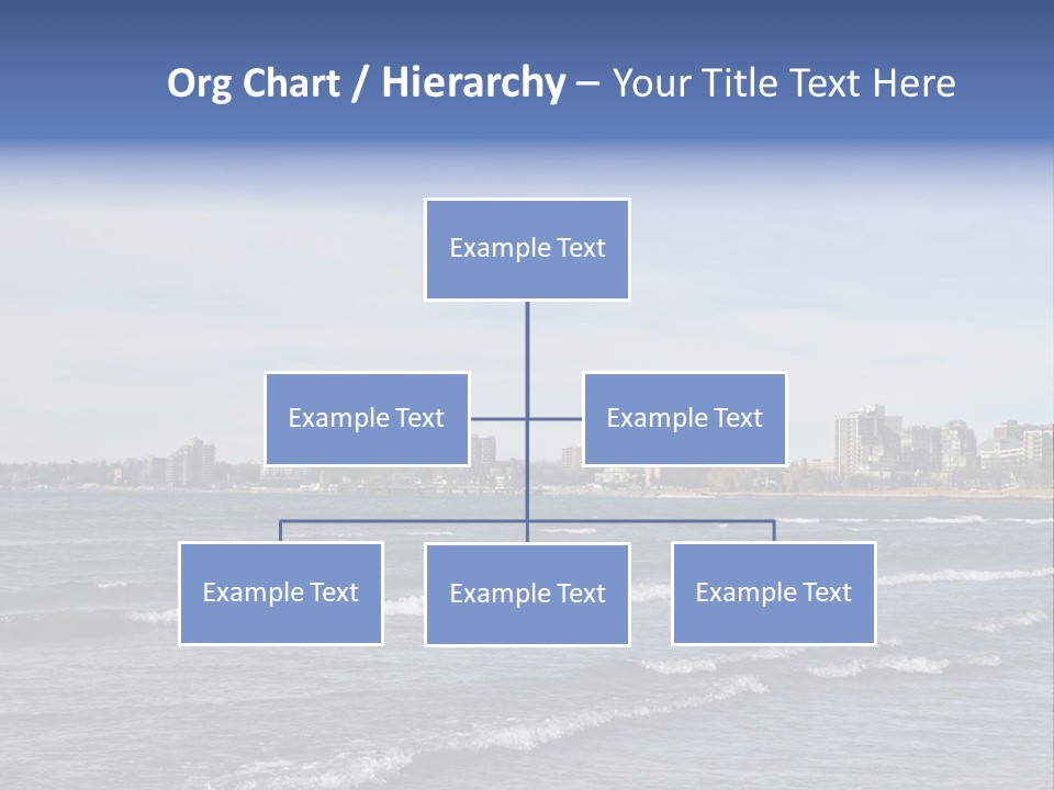 A Large Body Of Water With A City In The Background PowerPoint Template