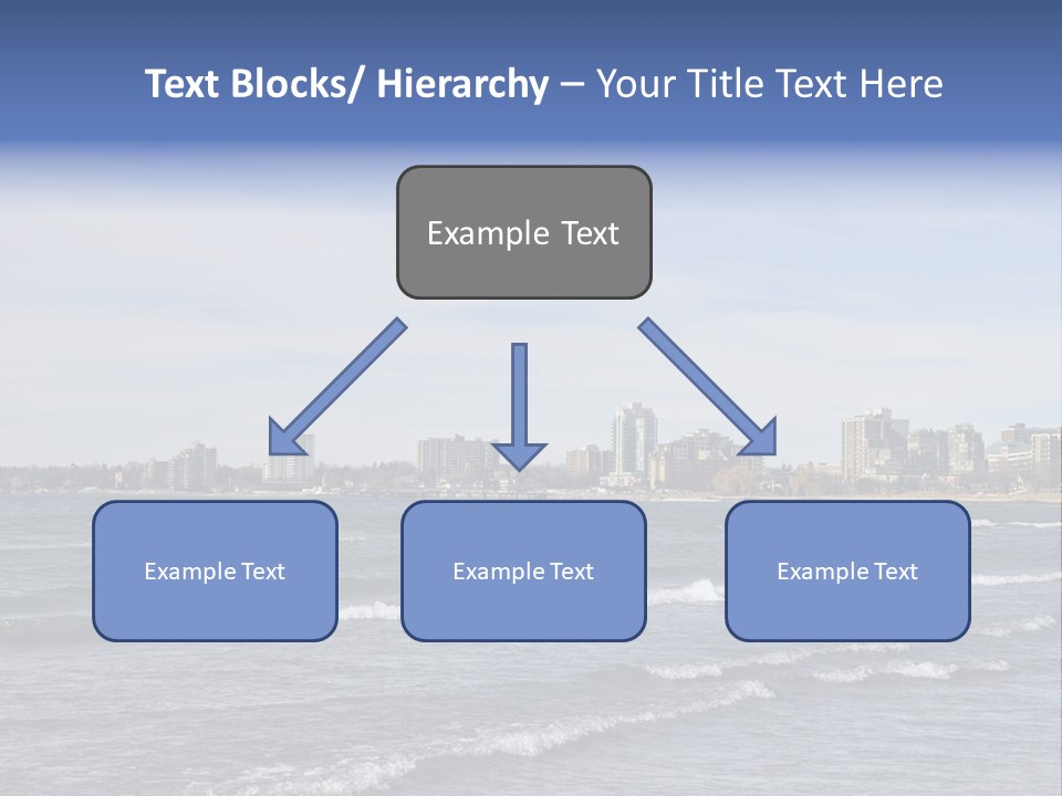 A Large Body Of Water With A City In The Background PowerPoint Template