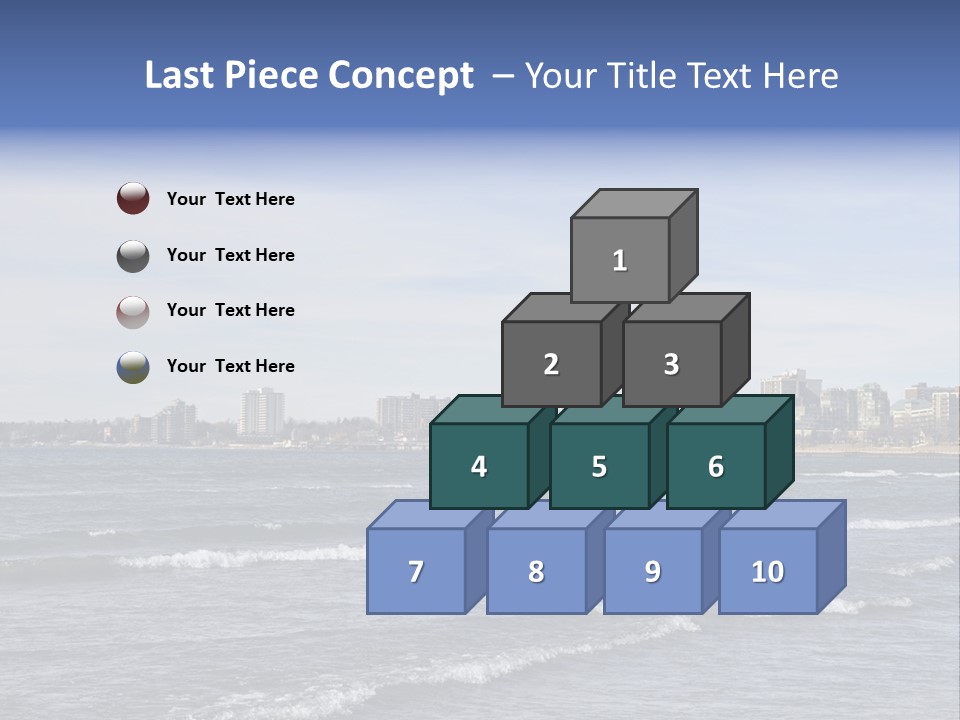 A Large Body Of Water With A City In The Background PowerPoint Template