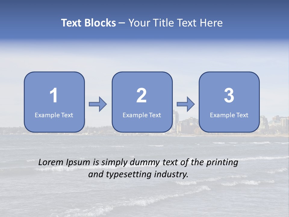A Large Body Of Water With A City In The Background PowerPoint Template