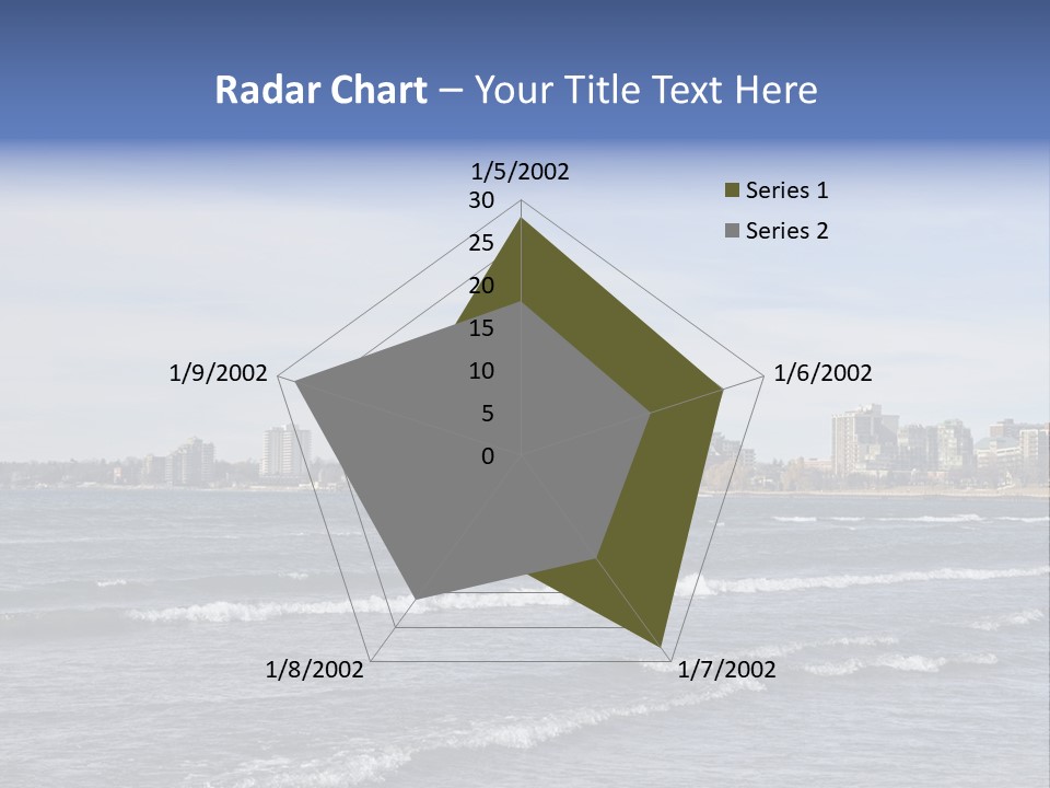 A Large Body Of Water With A City In The Background PowerPoint Template