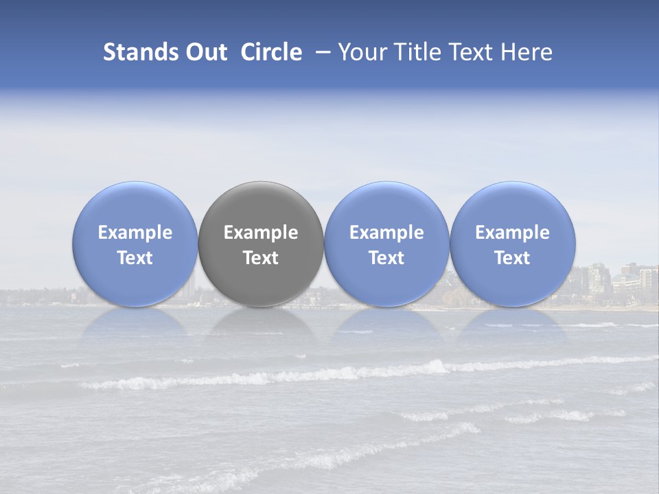 A Large Body Of Water With A City In The Background PowerPoint Template