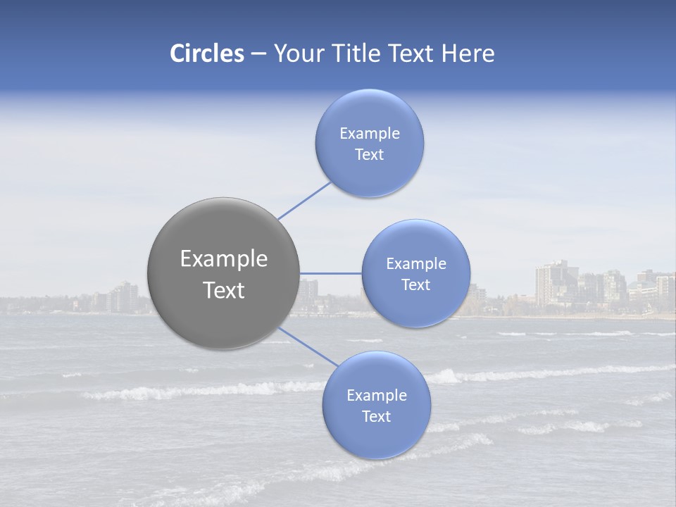 A Large Body Of Water With A City In The Background PowerPoint Template