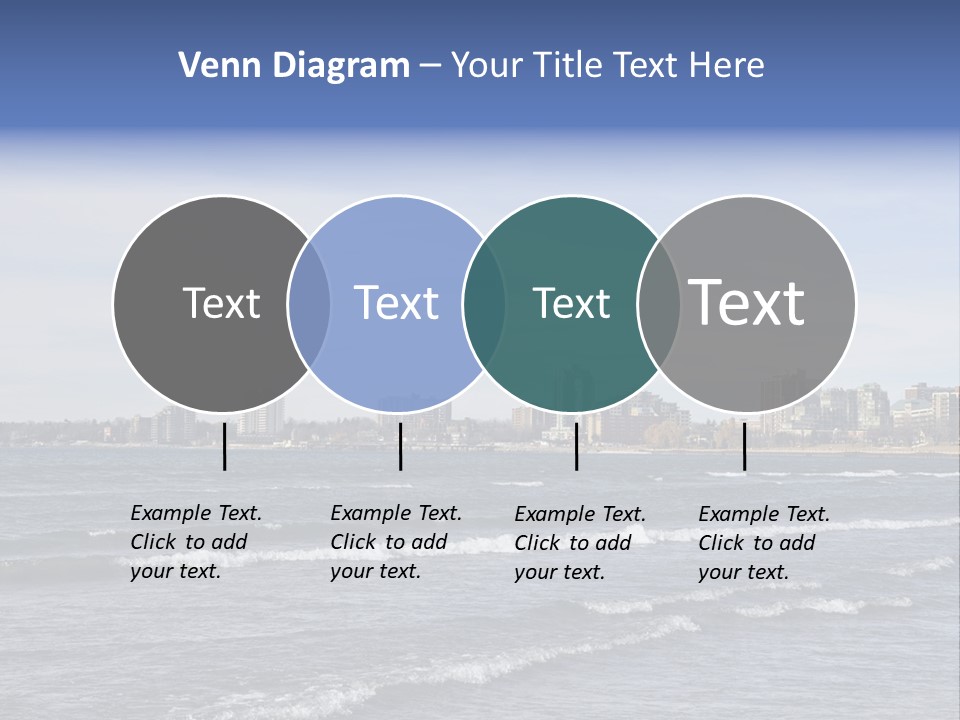 A Large Body Of Water With A City In The Background PowerPoint Template