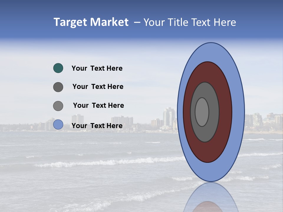 A Large Body Of Water With A City In The Background PowerPoint Template