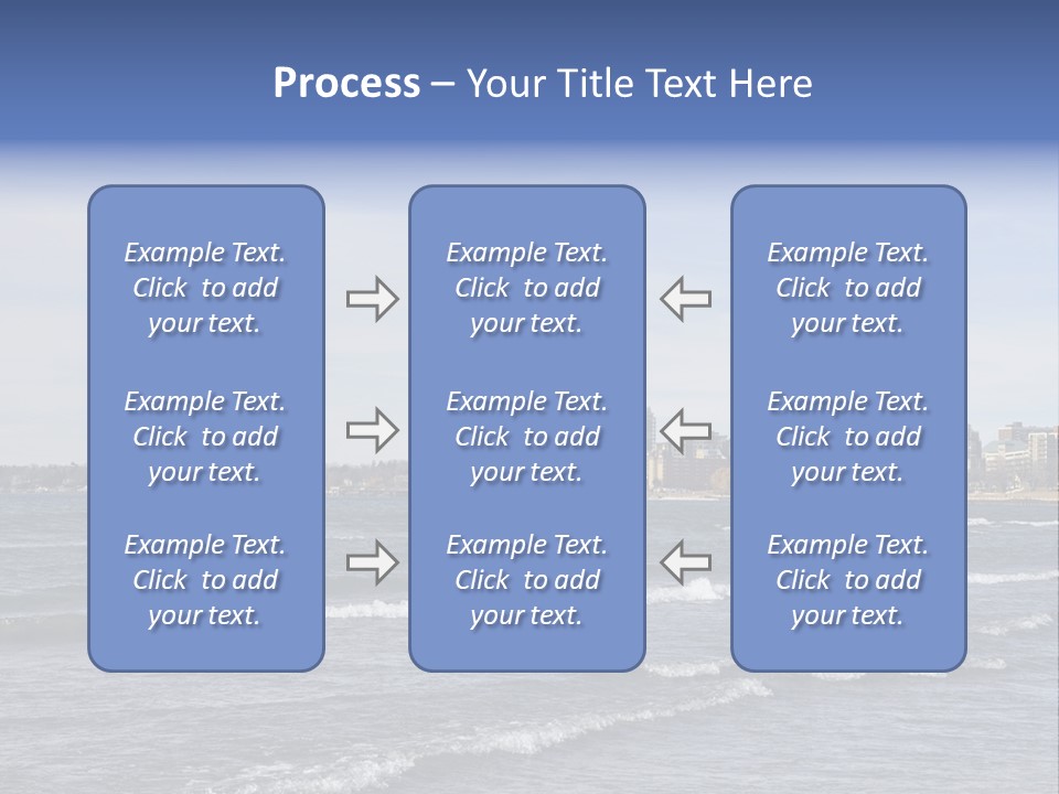 A Large Body Of Water With A City In The Background PowerPoint Template