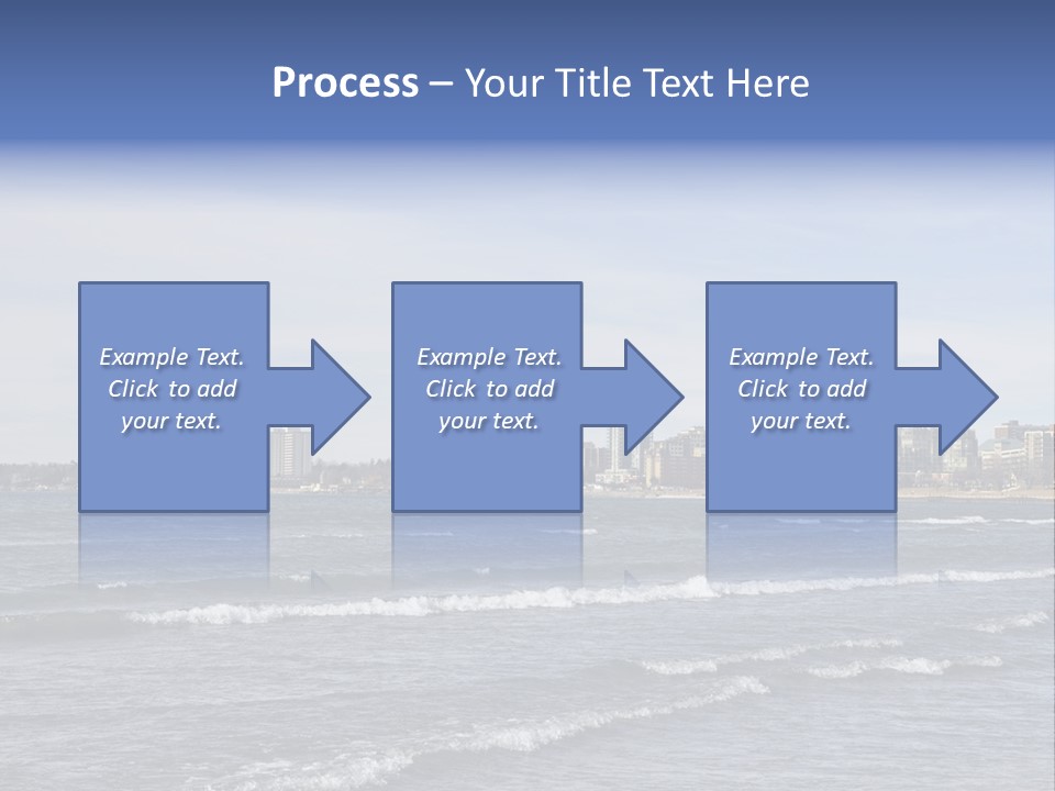 A Large Body Of Water With A City In The Background PowerPoint Template