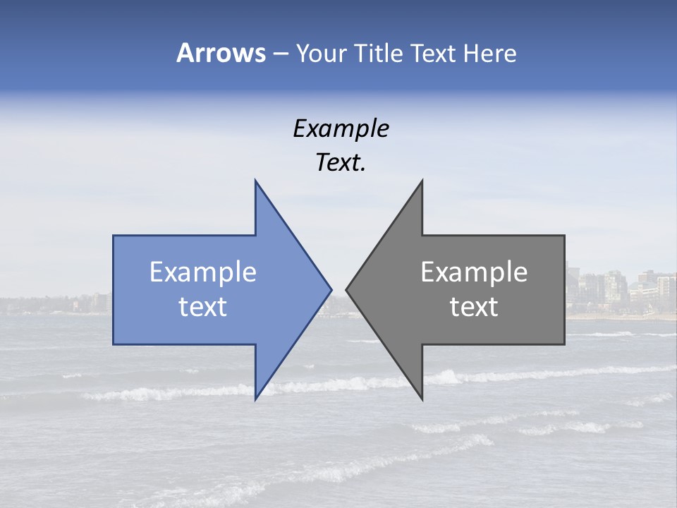 A Large Body Of Water With A City In The Background PowerPoint Template