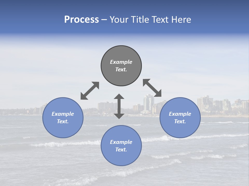 A Large Body Of Water With A City In The Background PowerPoint Template