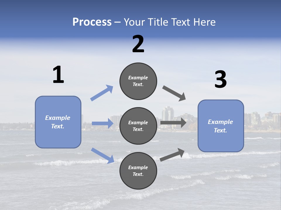 A Large Body Of Water With A City In The Background PowerPoint Template