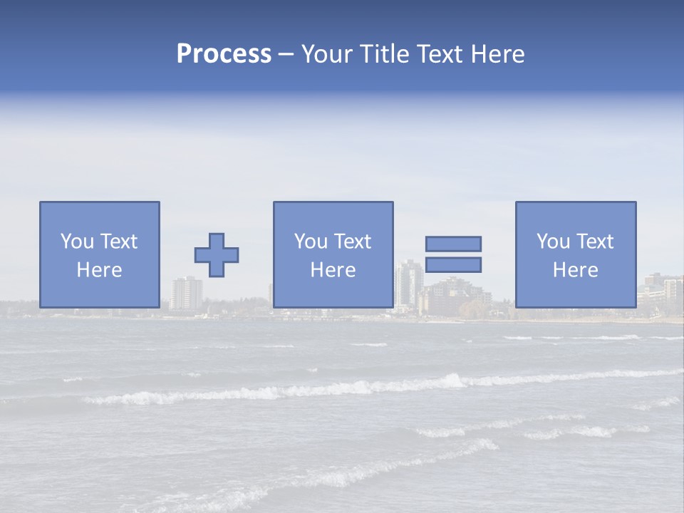 A Large Body Of Water With A City In The Background PowerPoint Template