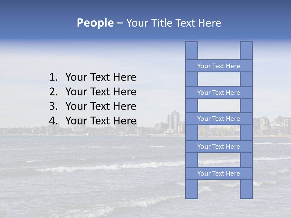 A Large Body Of Water With A City In The Background PowerPoint Template