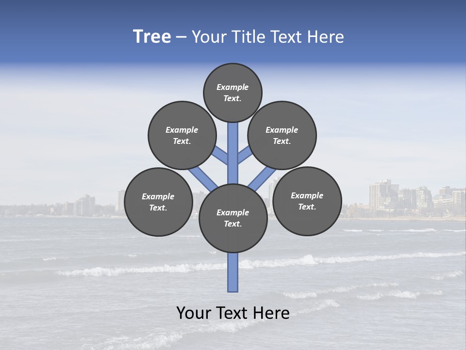 A Large Body Of Water With A City In The Background PowerPoint Template