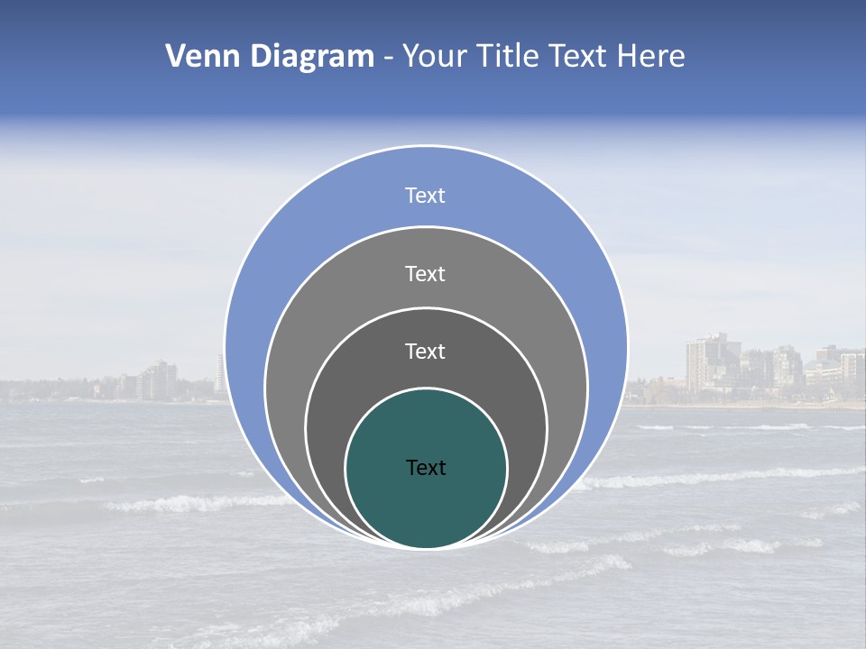 A Large Body Of Water With A City In The Background PowerPoint Template