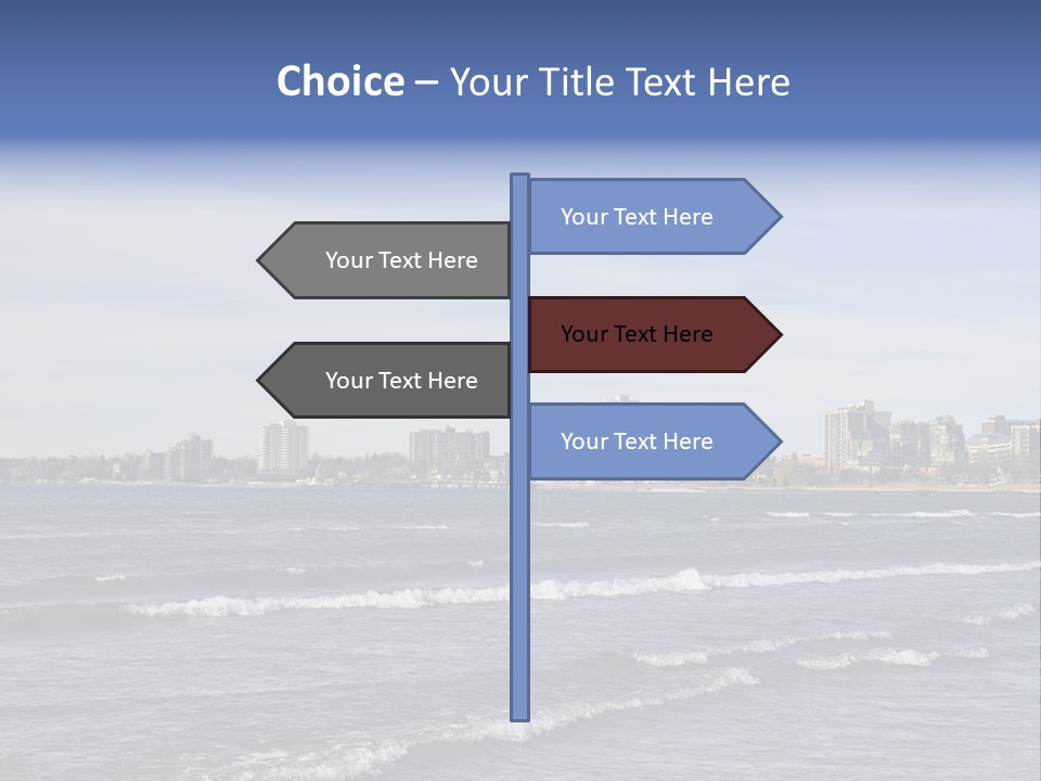 A Large Body Of Water With A City In The Background PowerPoint Template
