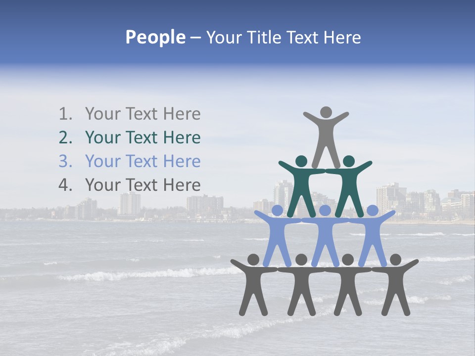 A Large Body Of Water With A City In The Background PowerPoint Template