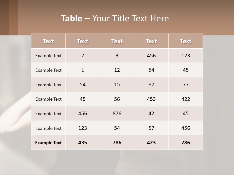 A Woman Is Listening To Music With Headphones PowerPoint Template