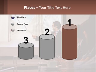 A Man Giving A Presentation To A Group Of People PowerPoint Template