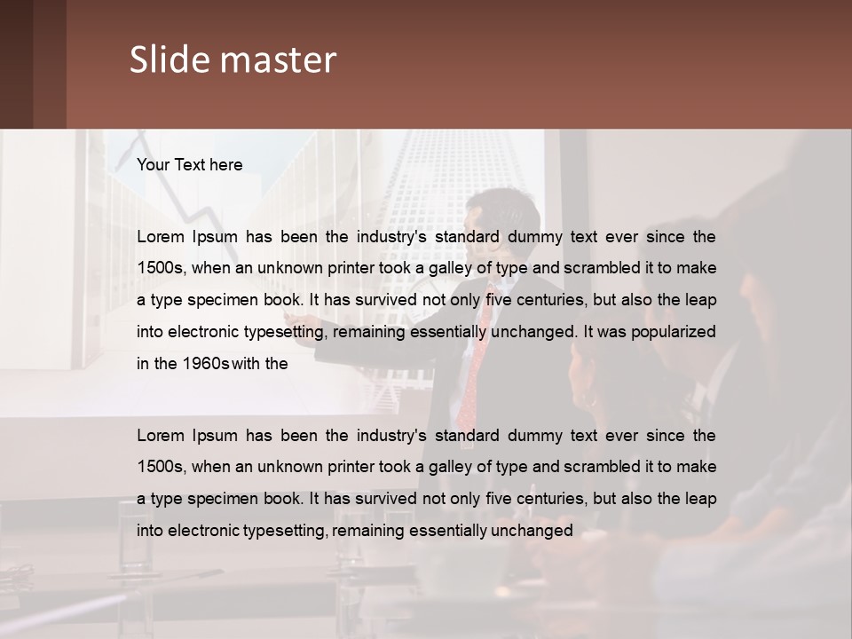 A Man Giving A Presentation To A Group Of People PowerPoint Template