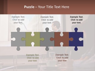 A Man Giving A Presentation To A Group Of People PowerPoint Template