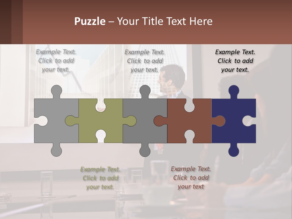 A Man Giving A Presentation To A Group Of People PowerPoint Template