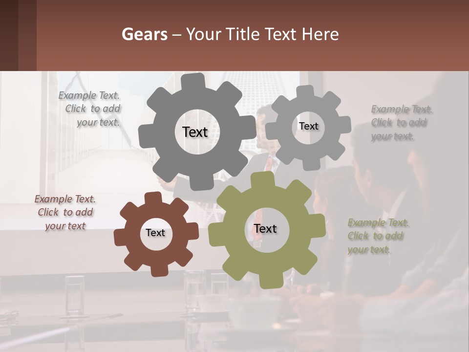 A Man Giving A Presentation To A Group Of People PowerPoint Template