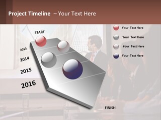 A Man Giving A Presentation To A Group Of People PowerPoint Template