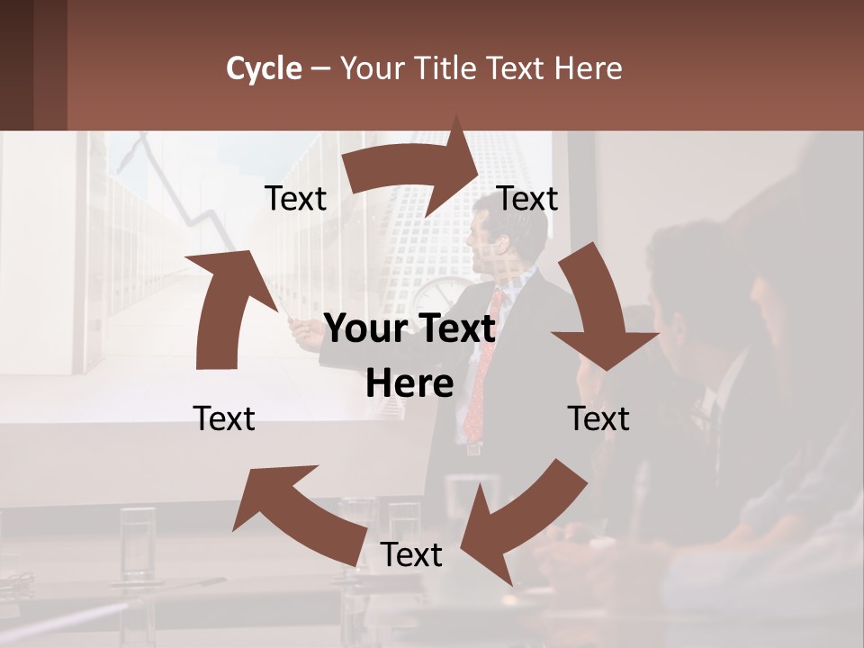 A Man Giving A Presentation To A Group Of People PowerPoint Template