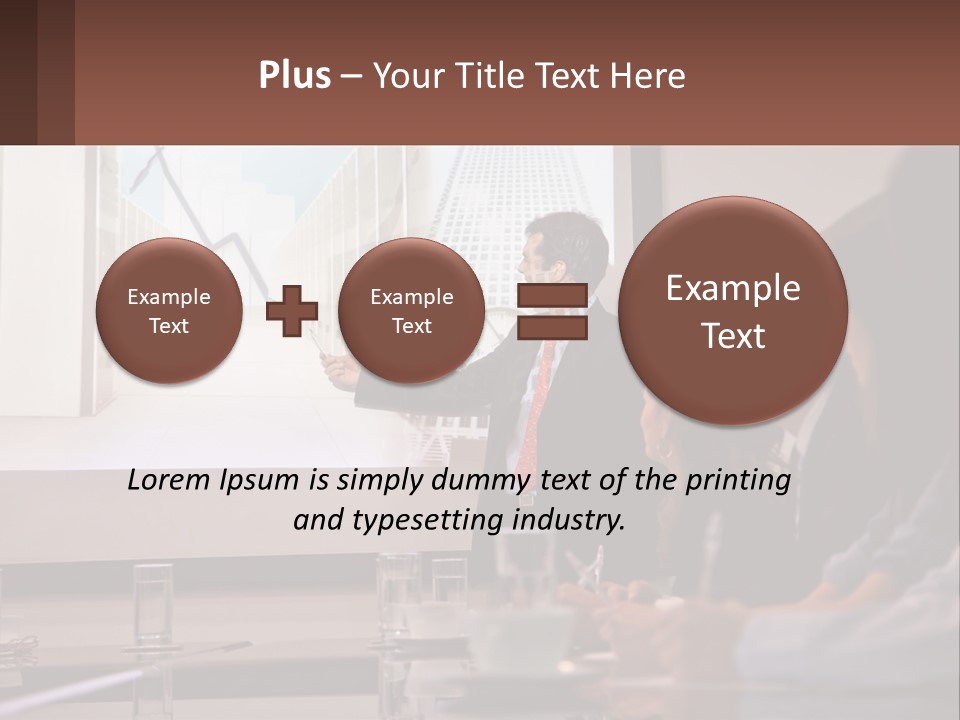A Man Giving A Presentation To A Group Of People PowerPoint Template