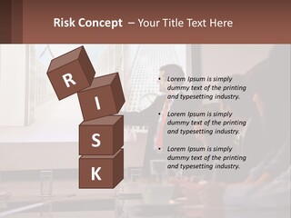 A Man Giving A Presentation To A Group Of People PowerPoint Template