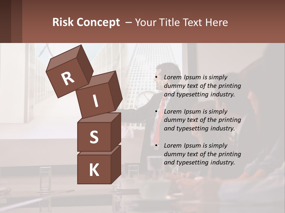 A Man Giving A Presentation To A Group Of People PowerPoint Template