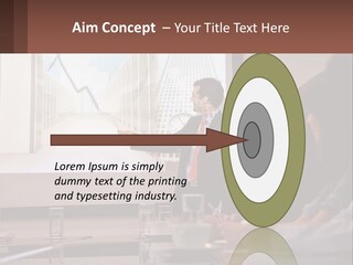 A Man Giving A Presentation To A Group Of People PowerPoint Template