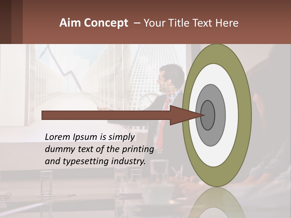 A Man Giving A Presentation To A Group Of People PowerPoint Template