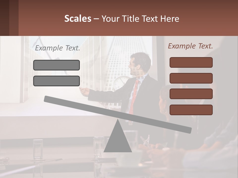 A Man Giving A Presentation To A Group Of People PowerPoint Template