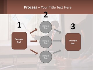 A Man Giving A Presentation To A Group Of People PowerPoint Template