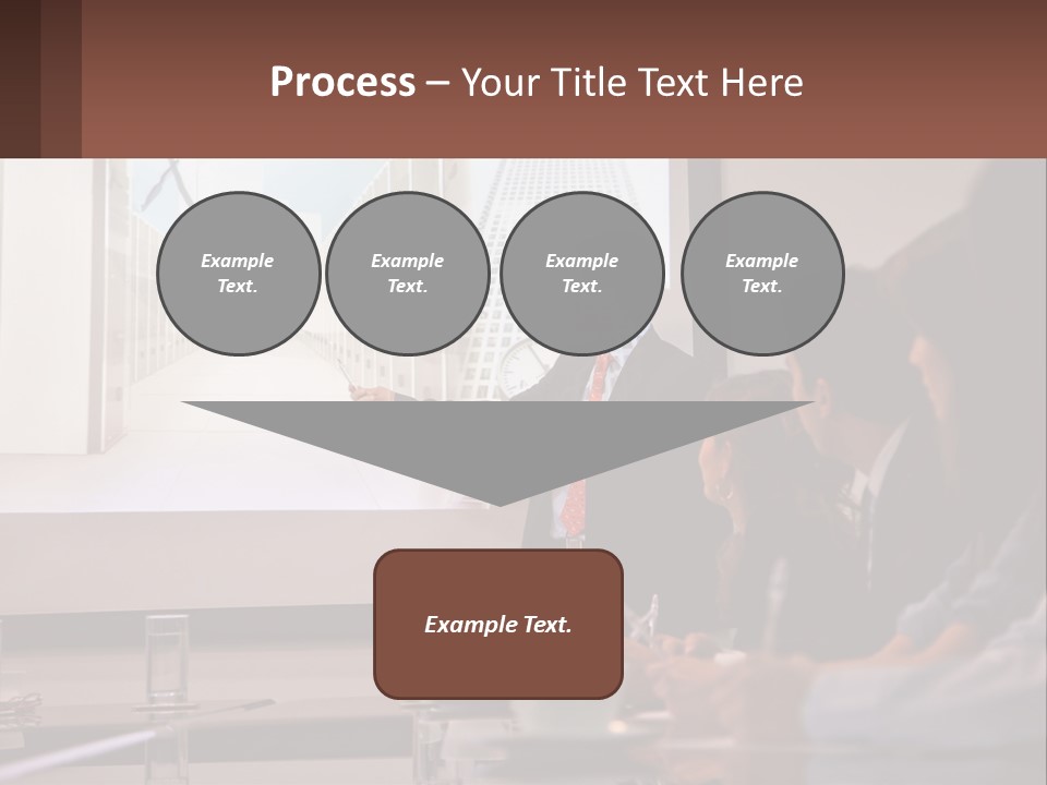 A Man Giving A Presentation To A Group Of People PowerPoint Template