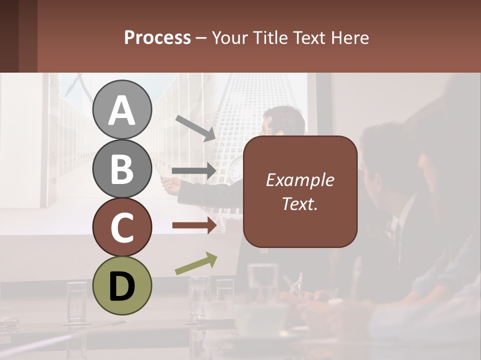 A Man Giving A Presentation To A Group Of People PowerPoint Template