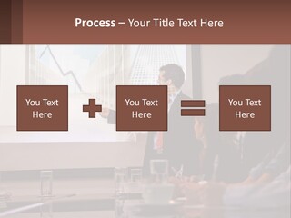 A Man Giving A Presentation To A Group Of People PowerPoint Template