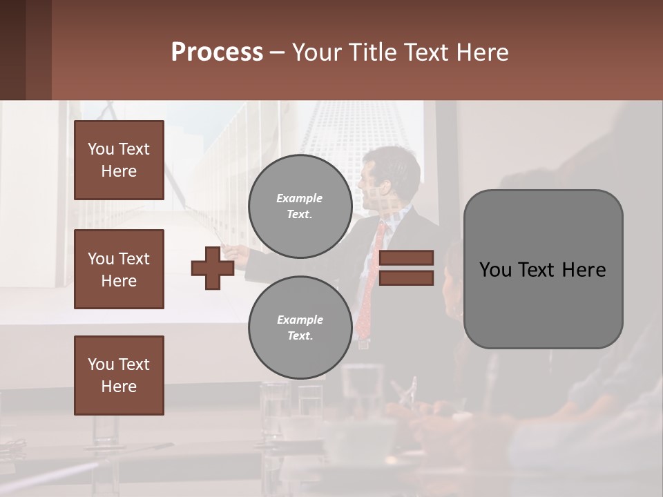 A Man Giving A Presentation To A Group Of People PowerPoint Template