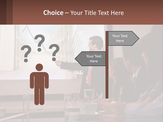 A Man Giving A Presentation To A Group Of People PowerPoint Template