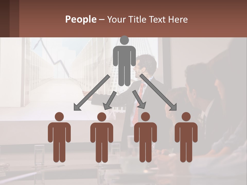 A Man Giving A Presentation To A Group Of People PowerPoint Template