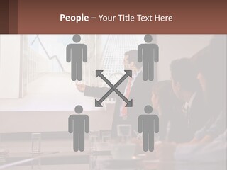 A Man Giving A Presentation To A Group Of People PowerPoint Template