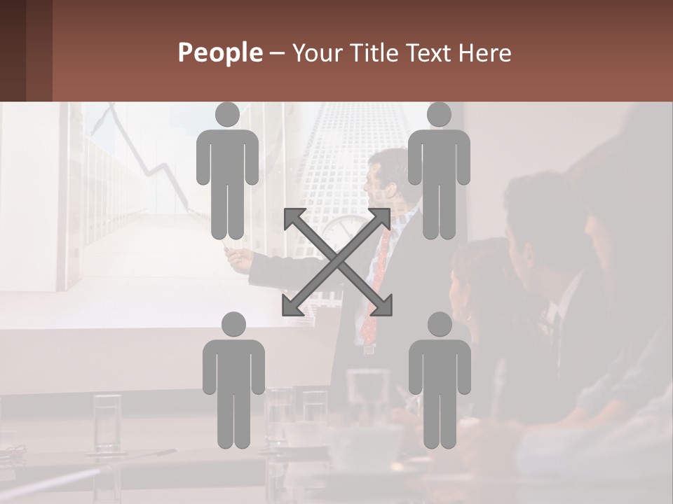 A Man Giving A Presentation To A Group Of People PowerPoint Template