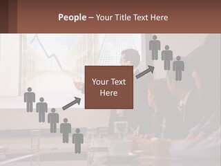 A Man Giving A Presentation To A Group Of People PowerPoint Template