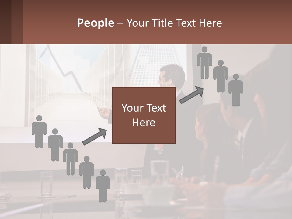 A Man Giving A Presentation To A Group Of People PowerPoint Template